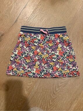 Mini Boden 7/8 Floral Knit Skirt